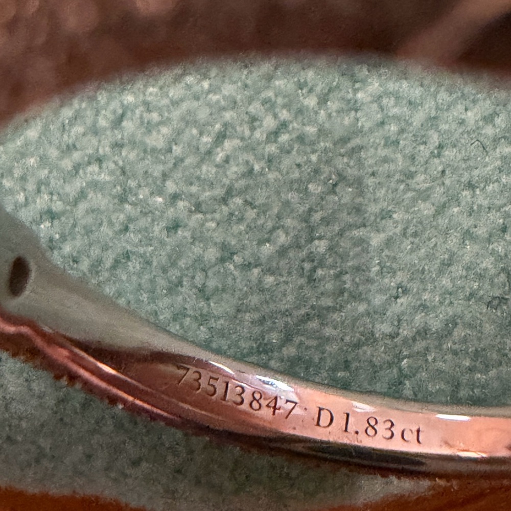 Tiffany & Co. Pavé® Setting Platinum Engagement Ring Mount (Size 5.5) - Picture 16 of 17